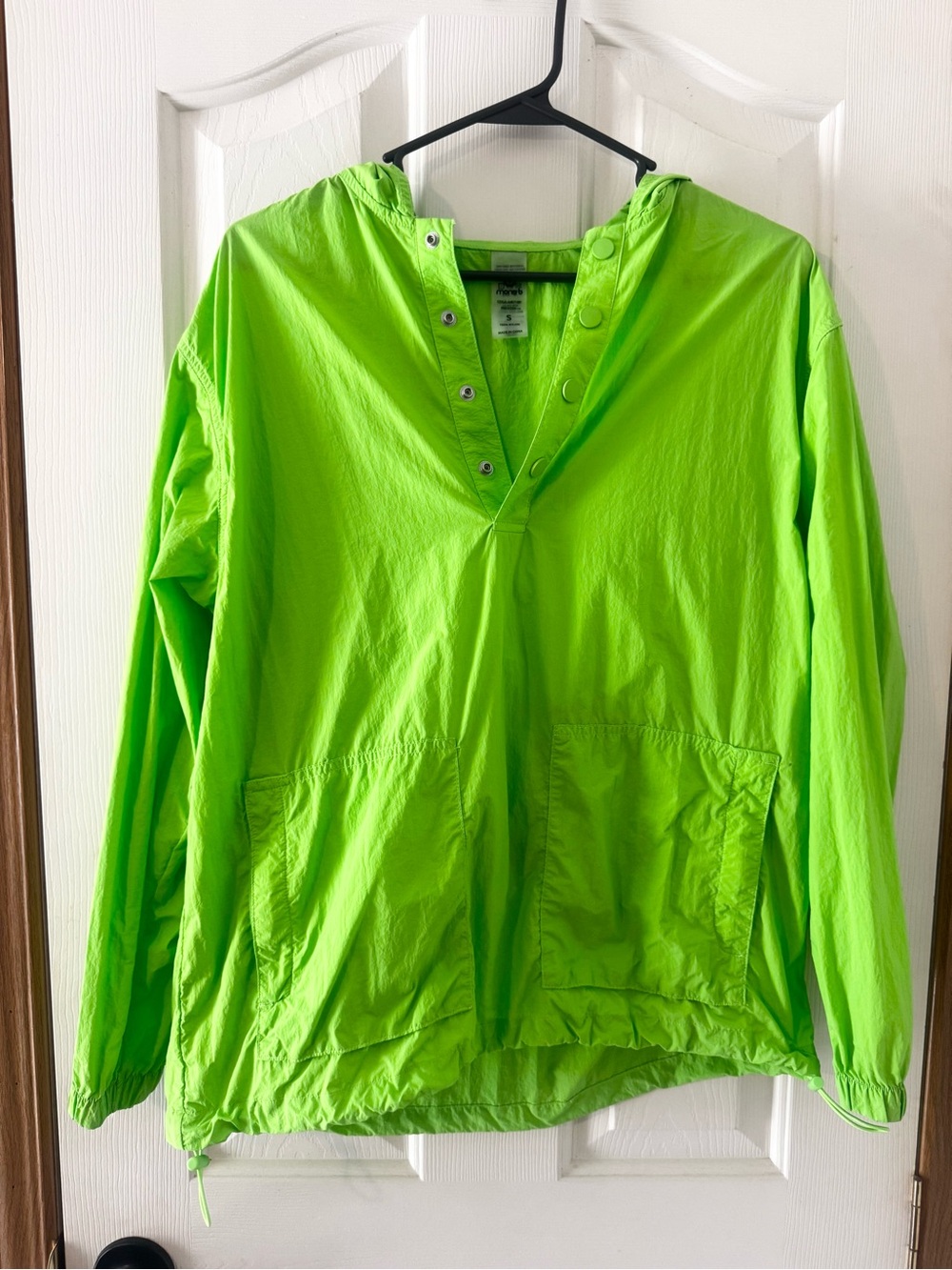 Mono B Neon Lime Light Weight Pullover Windbreaker